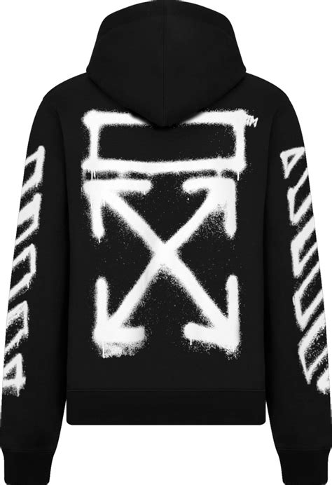 fake off white spray paint hoodie